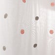 C MA DECO - Paire de voilages pois brodé finition droite 2x60x90cm gris rose - vignette