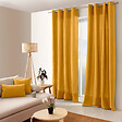 C MA DECO - Rideau coton 8 œillets - Moutarde - L.135xl.240cm - vignette