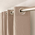 C MA DECO - Rideau coton 8 œillets - Naturel - L.135xH.240cm - vignette