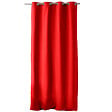 C MA DECO - Rideau coton à œillets - rouge - L.135xH.240cm - vignette