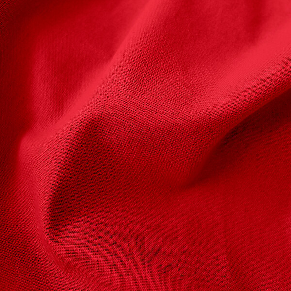 C MA DECO - Rideau coton à œillets - rouge - L.135xH.240cm - large
