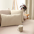 C MA DECO - Coussin décoratif coton écru 30x50cm - vignette