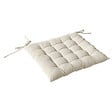 C MA DECO - Galette chaise piquée 16pts nouettes - Écru - 38x38x5cm - vignette