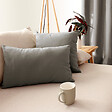 C MA DECO - Coussin non déhoussable 30x50cm coloris gris - vignette