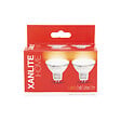 XANLITE - Lot de 2 ampoules SMD LED MR16, culot GU5.3, puissance équivalente 35W, flux 345 lm, lumière blanc neutre 4000 K, angle 36°, usage intérieur, idéale bureau, cuisine et salle de bain - vignette