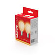 XANLITE - Lot de 2 ampoules LED, culot E14, puissance équivalente 60W, flux 806 lm, lumière blanc chaud 2700 K, usage intérieur, idéale chambre, salon et pièces à vivre - vignette