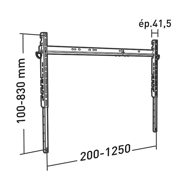 ERARD - Support Mural Fixe Pour écran 60" à 85" - 045040 - large