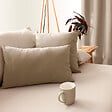C MA DECO - Coussin déhoussable coton 40x40cm - Naturel - vignette