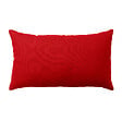 C MA DECO - Coussin décoratif coton Panama 30x50cm - Rouge - vignette