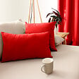 C MA DECO - Coussin déhoussable 40x40cm coloris rouge - vignette