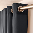 C MA DECO - Rideau 8 œillets 140x240cm gris foncé - vignette
