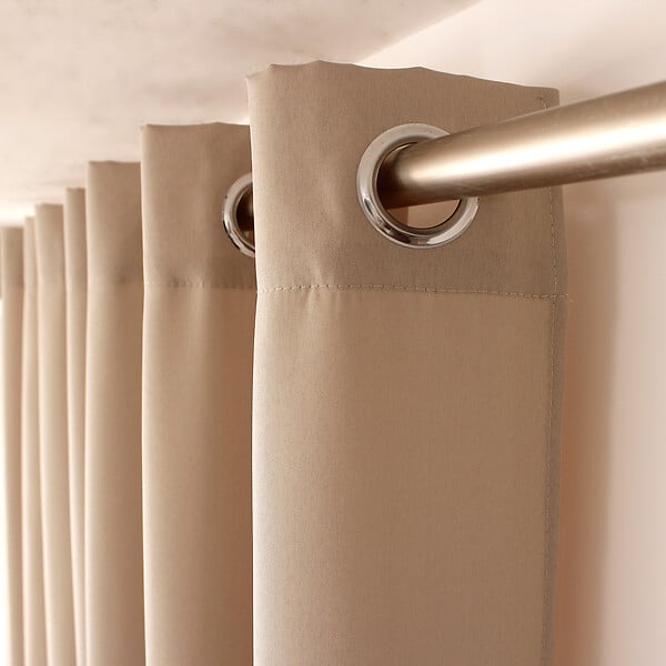 C MA DECO - Rideau 8 oeillets 140x240cm naturel - large