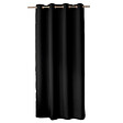 C MA DECO - Rideau 8 œillets en polyester noir - 140x240cm - vignette