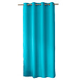 C MA DECO - Rideau à œillets en polyester - Turquoise - H.240xL.140cm - vignette