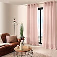 C MA DECO - Rideau 8 œillets 140x240cm vieux rose - vignette