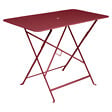 FERMOB - Table de jardin Bistro - Rectangle - Acier - Piment - 6 personnes - vignette