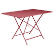 FERMOB - Table de jardin Bistro - Rectangle - Acier - Piment - 6 personnes - vignette