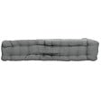 C MA DECO - Coussin de sol avec poignée coton 50x50x10cm gris - vignette