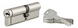 THIRARD - Cylindre à profil en nickel - 8 goupilles - 40x50mm - 5 clés - vignette