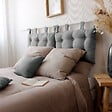 C MA DECO - Tête de lit matelassée 70x45cm - Gris - vignette