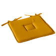 C MA DECO - Galette de chaise avec  nouettes 40x40x2cm moutarde - vignette