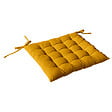 C MA DECO - Galette de chaise piquée - Moutarde - 38x38x5cm - vignette