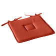 C MA DECO - Galette de chaise en coton Panama - Terre cuite - 40x40x2cm - vignette