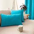 C MA DECO - Coussin déhoussable carré - Turquoise - 40 x 40cm - vignette