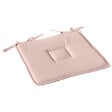C MA DECO - Galette de chaise avec nouettes 40x40x2cm vieux rose - vignette