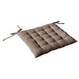 C MA DECO - Galette de chaise plate avec nouettes 40x40x2cm vison - vignette