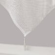 C MA DECO - Paire de voilages finition pointe avec pompon 2x60x160cm blanc - vignette