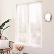 C MA DECO - Paire de voilage finition droite - Blanc - L.160xl.70cm - vignette