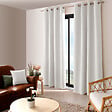C MA DECO - Rideau occultant 8 oeillets 140x240cm blanc - vignette