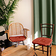 C MA DECO - Galette chaise avec rabats - Terre cuite - L.40xl.40xEp.2cm - vignette