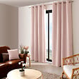 C MA DECO - Rideau occultant 8 oeillets 140x240cm vieux rose - vignette