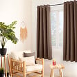 C MA DECO - Rideau occultant 8 oeillets 140x180cm vison - vignette