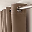 C MA DECO - Rideau occultant 8 oeillets 140x180cm vison - vignette