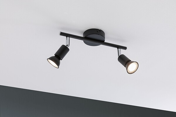 PAULMANN - Spot mural/plafond orientable - Métal - Anthracite - IP44 - large