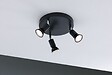 PAULMANN - Spot 3 lumières - Métal - Carolina GU10 Anthracite IP44 - vignette