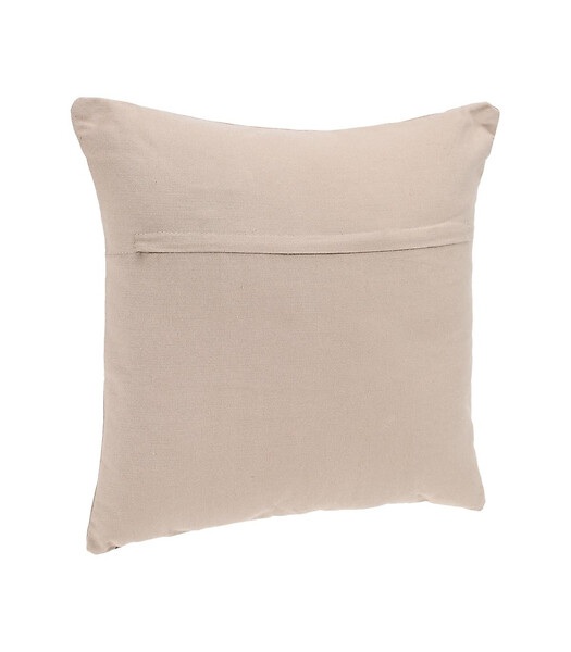 ATMOSPHERA - Coussin déhoussable en Coton Beige lin 38 x 38 cm - large
