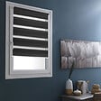 Store Jour-Nuit en tissu gris - 62x100cm - vignette