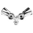 SOMATHERM FOR YOU - Robinet à clapet double sorties Y pour machine à laver - M1/2" - Sorties M3/4 - vignette