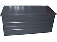 HABITAT ET JARDIN - Coffre de jardin métal - 400L - 132 x 61 x 62 cm - Anthracite - vignette