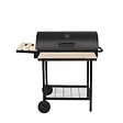 RED DECO - Barbecue fumoir au charbon de bois KENTUCKY Noir Acier inoxydable - vignette