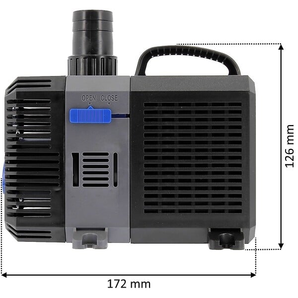 GT GARDEN - Pompe de bassin 40 Watts, débit max 5200 litres/heure - large