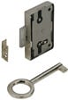 HETTICH - Serrure de meuble acier en applique HETTICH 20 mm réversible - vignette