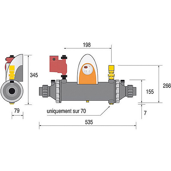 PSA - Echangeur Thermique 40kw Multitubulaire - HEAT LINE PLUS 40 - large