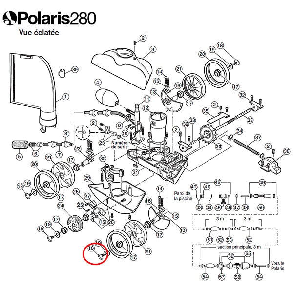 POLARIS - Vis De Roue Plastique Pour Polaris 180/280 - C55 - large