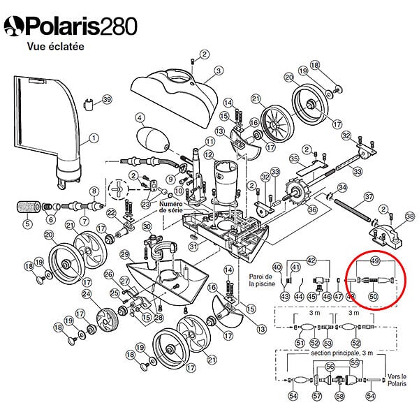 POLARIS - Ensemble Filtre En Ligne Avec Crepine Pour Polaris 280 - 48080 - large