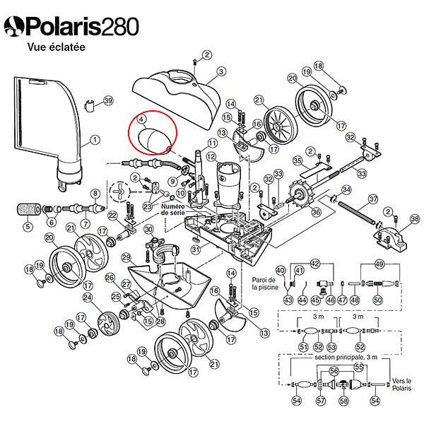 POLARIS - Flotteur De Tête Pour Polaris 180/280/380 - A20 - large